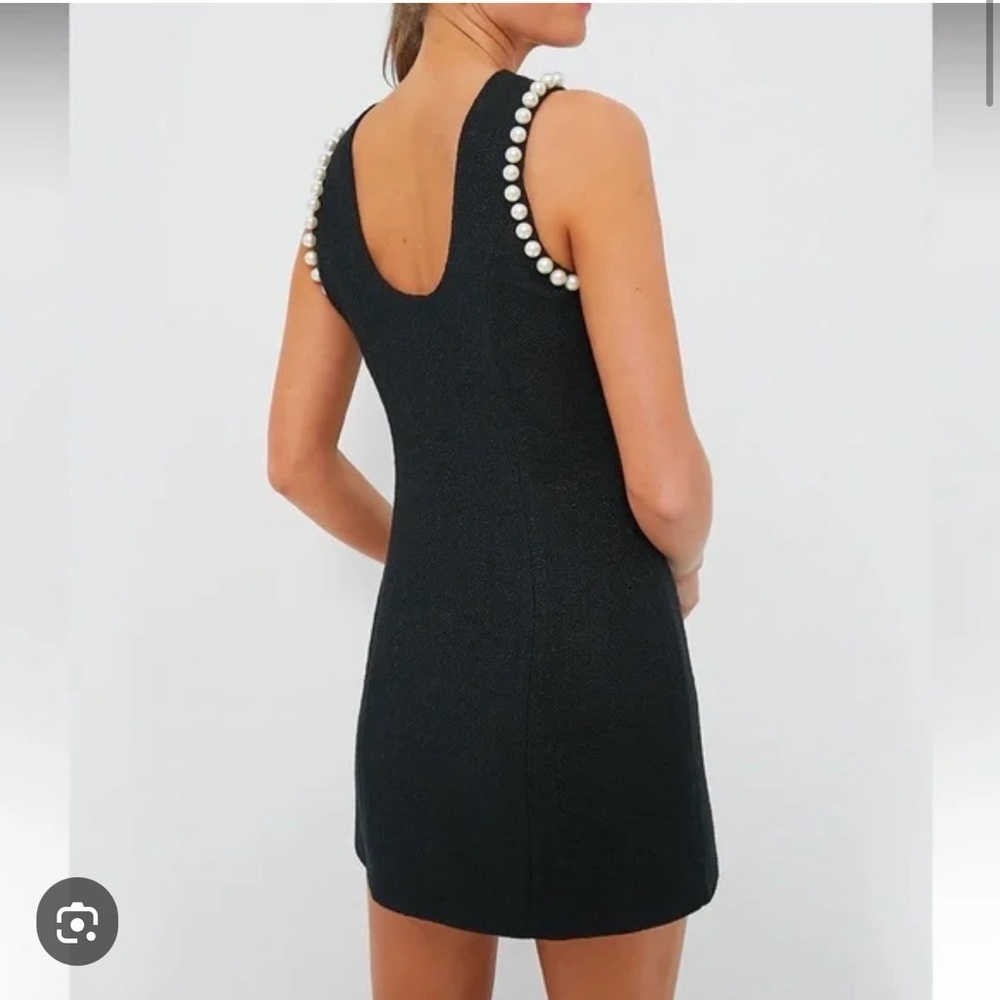 Hyacinth House Black & Pearl Meredith Blake Mini Dress